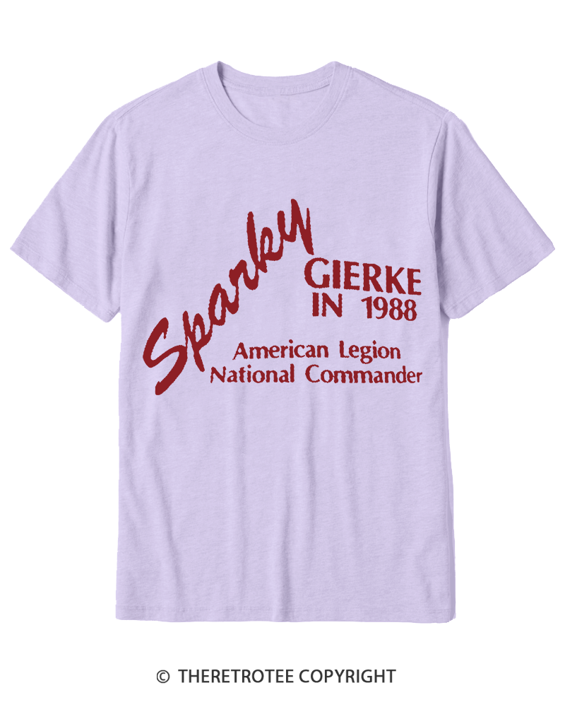 TheRetroTee 80s Sparky Gierke IN 88' Cotton T-Shirt