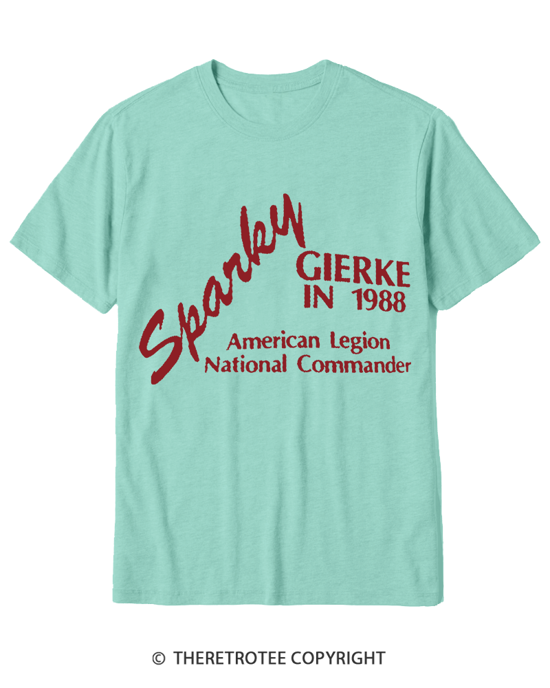 TheRetroTee 80s Sparky Gierke IN 88' Cotton T-Shirt
