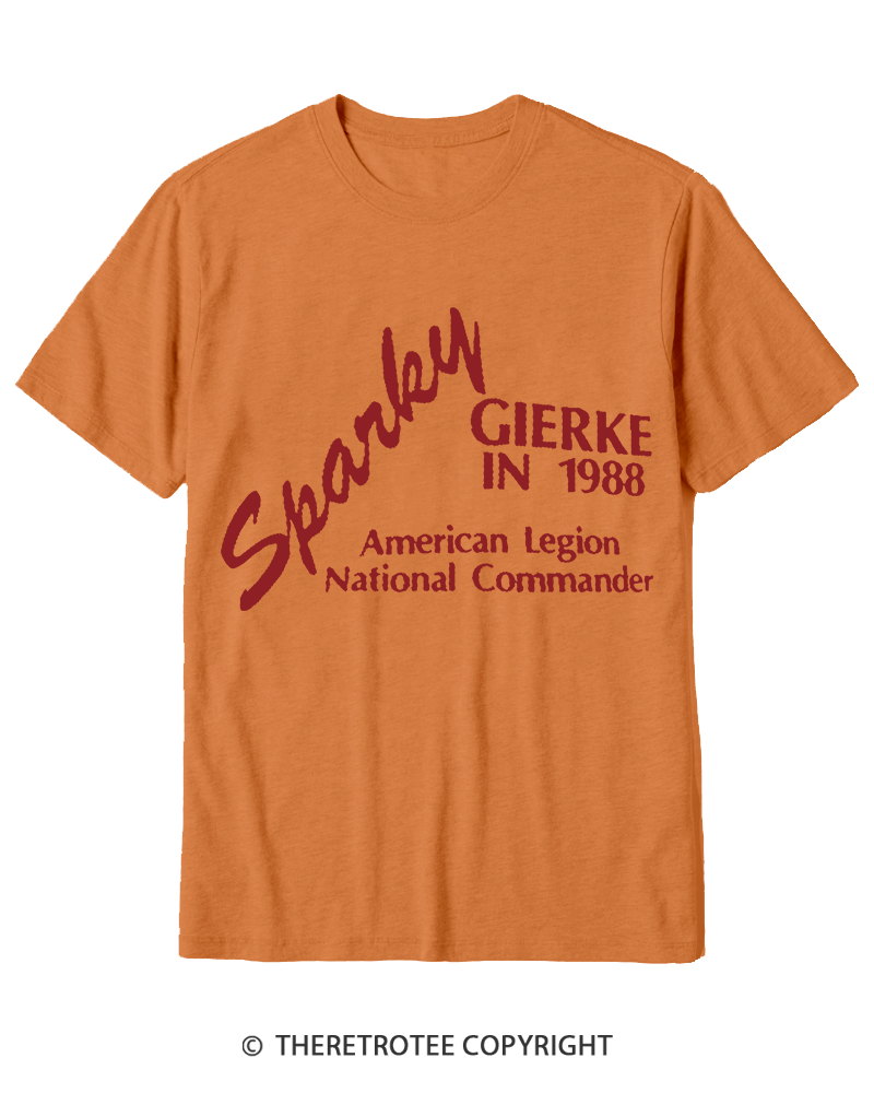 TheRetroTee 80s Sparky Gierke IN 88' Cotton T-Shirt