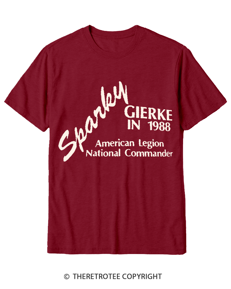 TheRetroTee 80s Sparky Gierke IN 88' Cotton T-Shirt