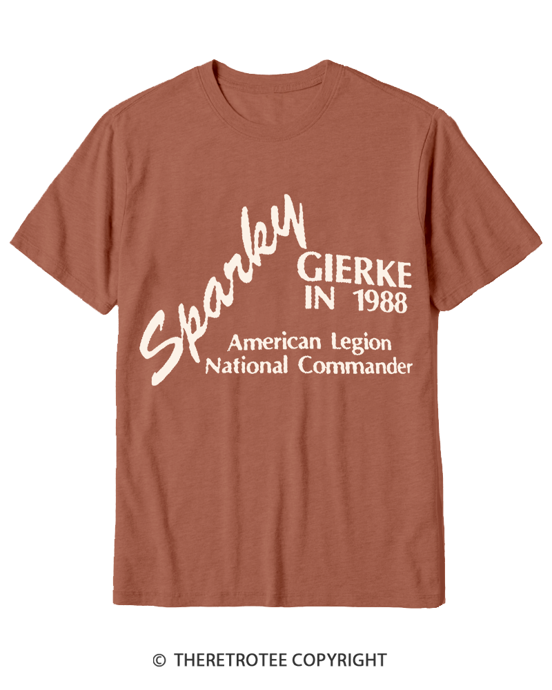 TheRetroTee 80s Sparky Gierke IN 88' Cotton T-Shirt