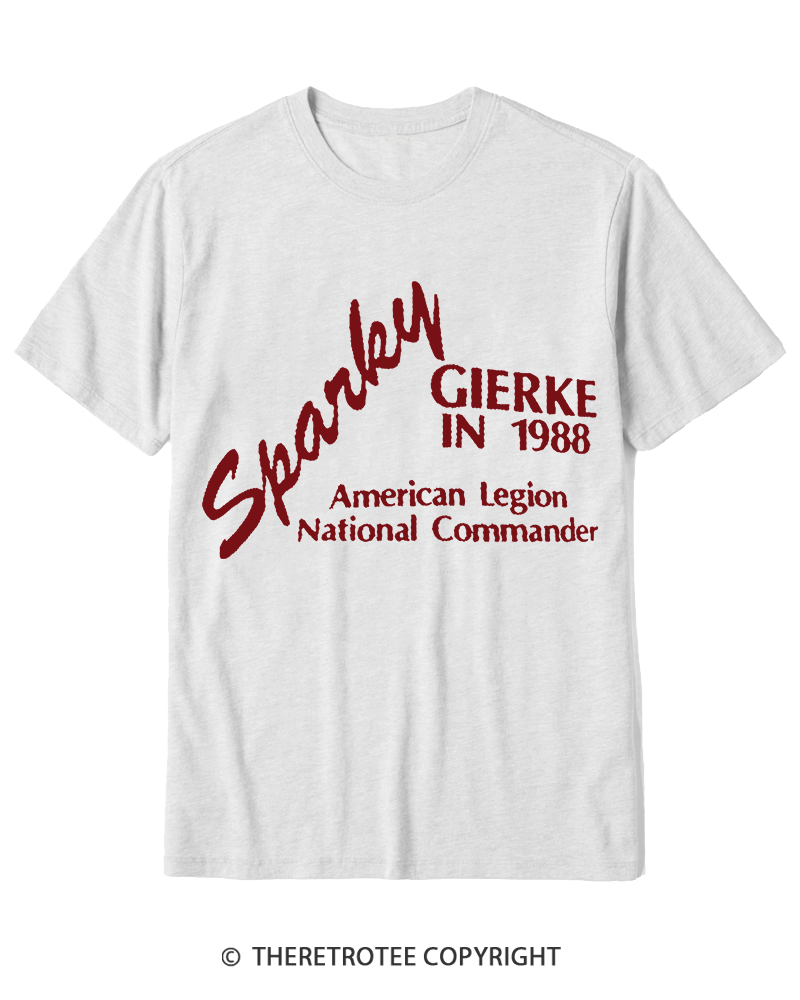 TheRetroTee 80s Sparky Gierke IN 88' Cotton T-Shirt