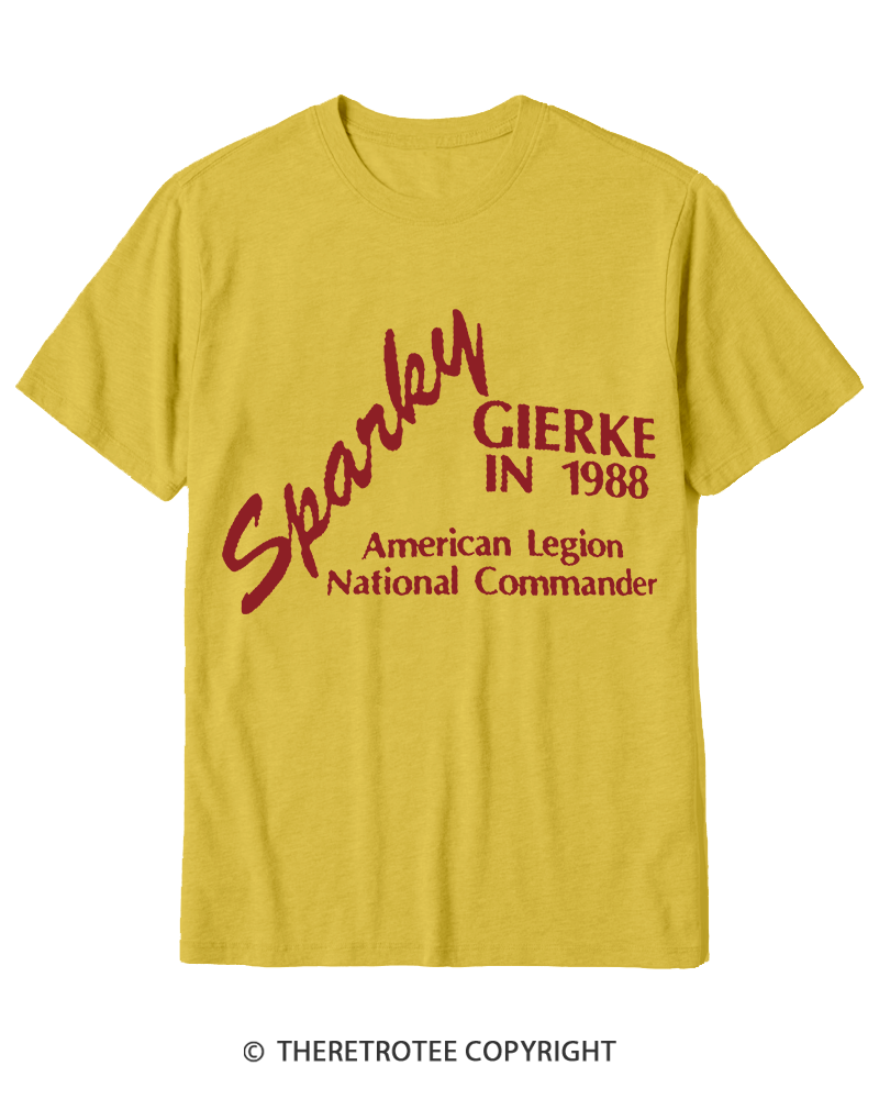 TheRetroTee 80s Sparky Gierke IN 88' Cotton T-Shirt