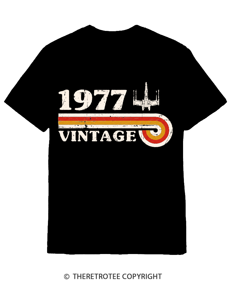 TheRetroTee 1977 Vintage Wing Cotton T-Shirt