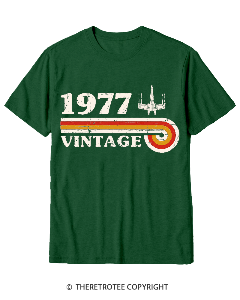 TheRetroTee 1977 Vintage Wing Cotton T-Shirt