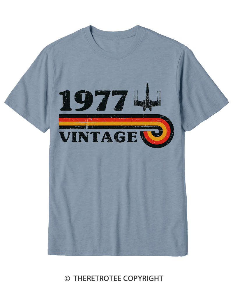 TheRetroTee 1977 Vintage Wing Cotton T-Shirt