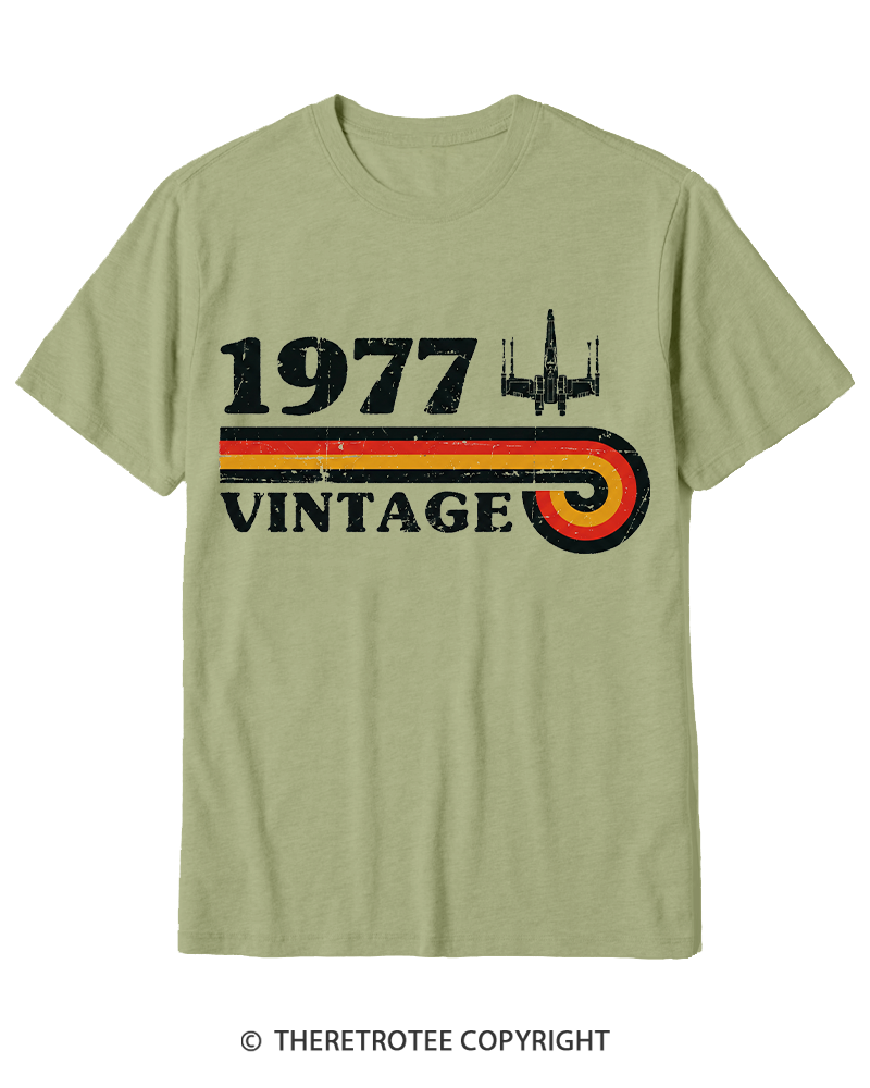 TheRetroTee 1977 Vintage Wing Cotton T-Shirt