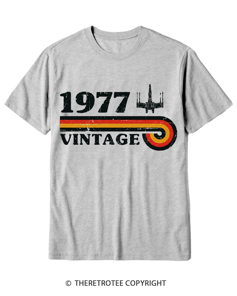 TheRetroTee 1977 Vintage Wing Cotton T-Shirt