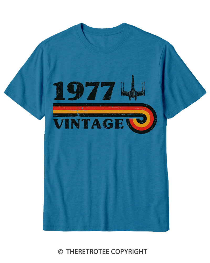 TheRetroTee 1977 Vintage Wing Cotton T-Shirt