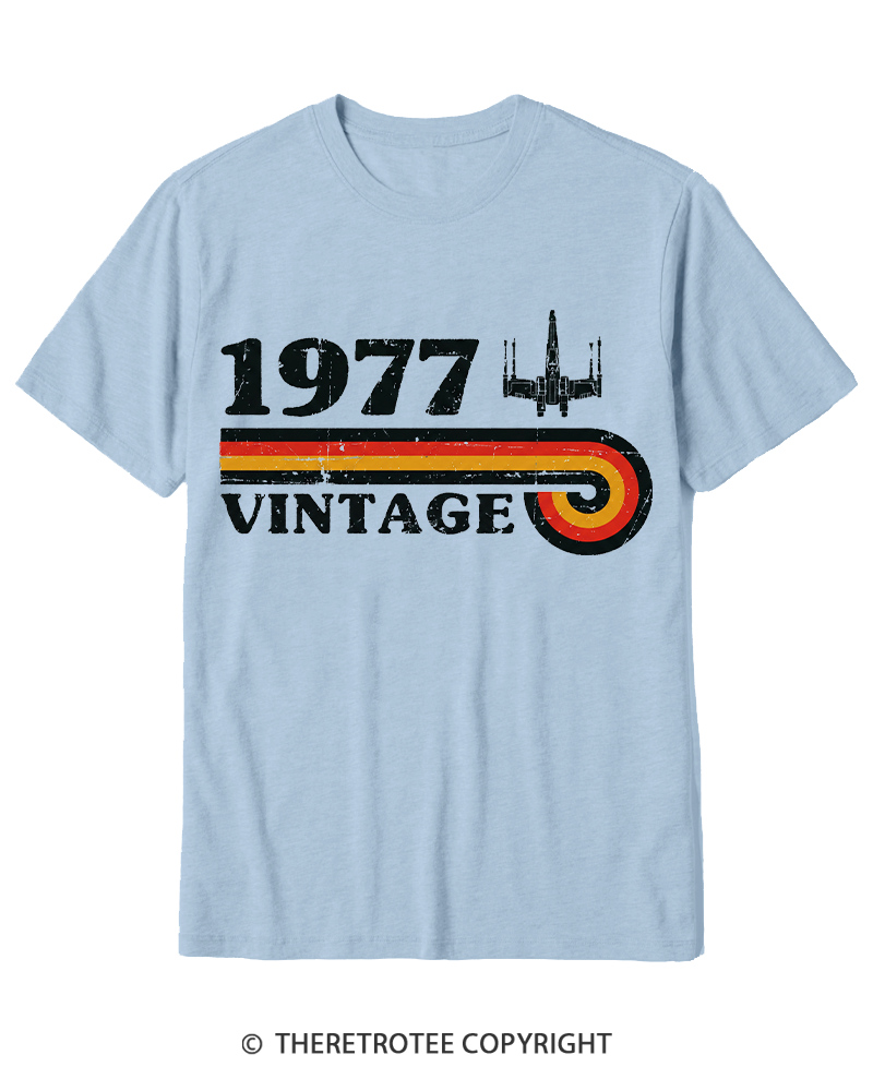 TheRetroTee 1977 Vintage Wing Cotton T-Shirt