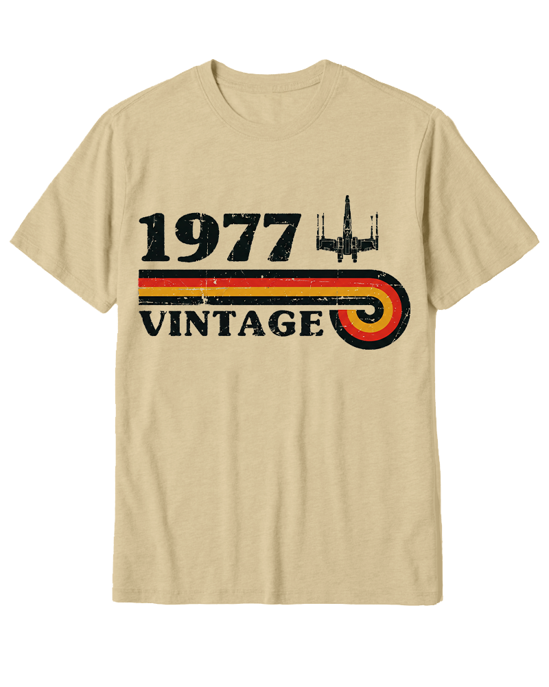 TheRetroTee 1977 Vintage Wing Cotton T-Shirt