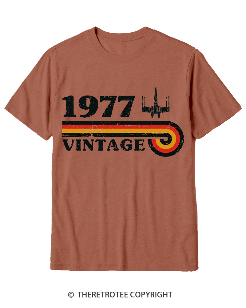 TheRetroTee 1977 Vintage Wing Cotton T-Shirt