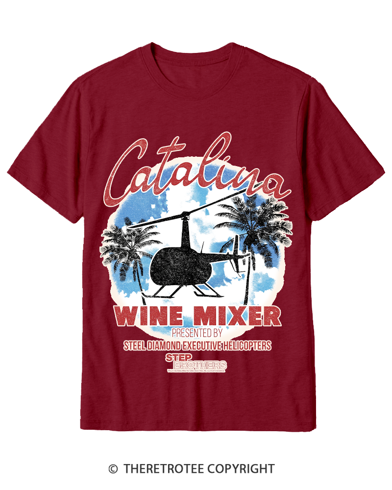 TheRetroTee Catalina Wine Mixer 2000s Cotton T-Shirt