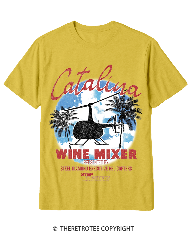 TheRetroTee Catalina Wine Mixer 2000s Cotton T-Shirt