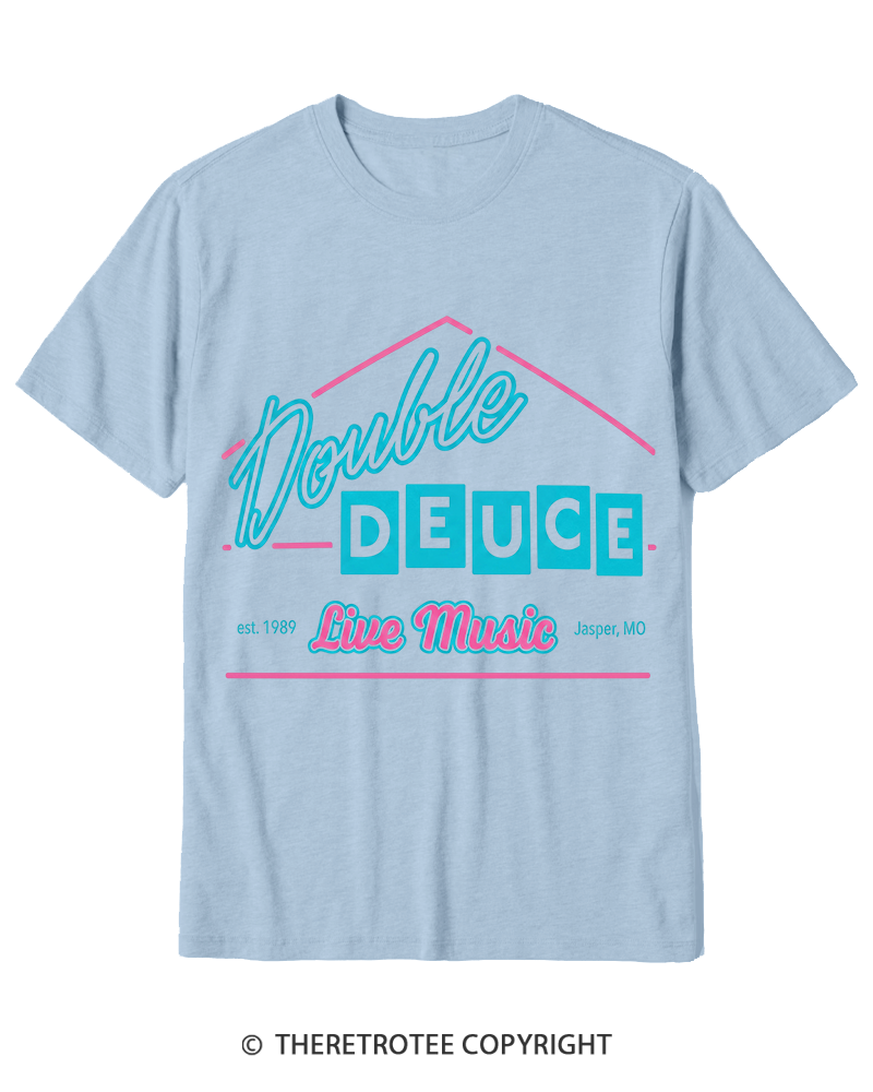 TheRetroTee Double Deuce 1980s Cotton T-Shirt