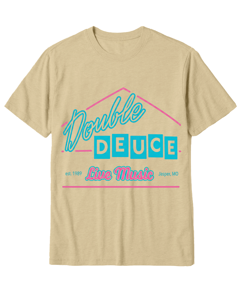 TheRetroTee Double Deuce 1980s Cotton T-Shirt