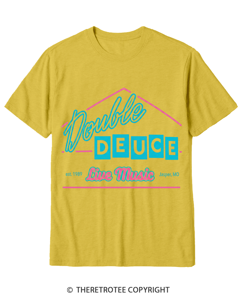 TheRetroTee Double Deuce 1980s Cotton T-Shirt