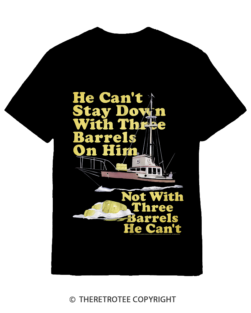 TheRetroTee He Can’t Stay Down Cotton T-Shirt
