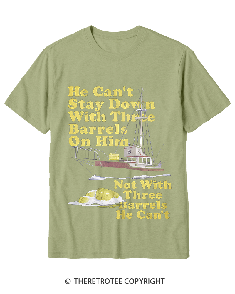 TheRetroTee He Can’t Stay Down Cotton T-Shirt