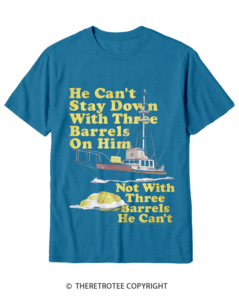 TheRetroTee He Can’t Stay Down Cotton T-Shirt