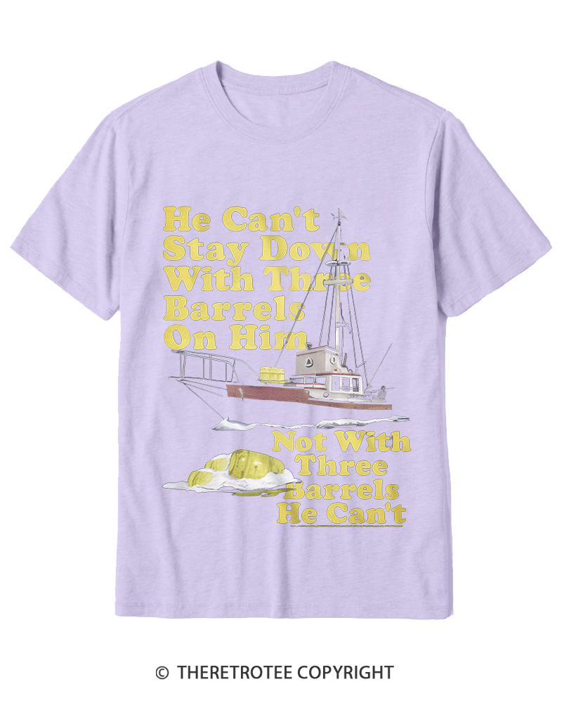 TheRetroTee He Can’t Stay Down Cotton T-Shirt