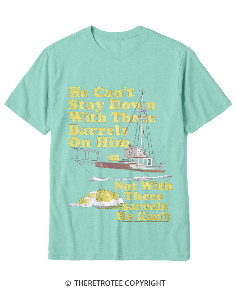 TheRetroTee He Can’t Stay Down Cotton T-Shirt