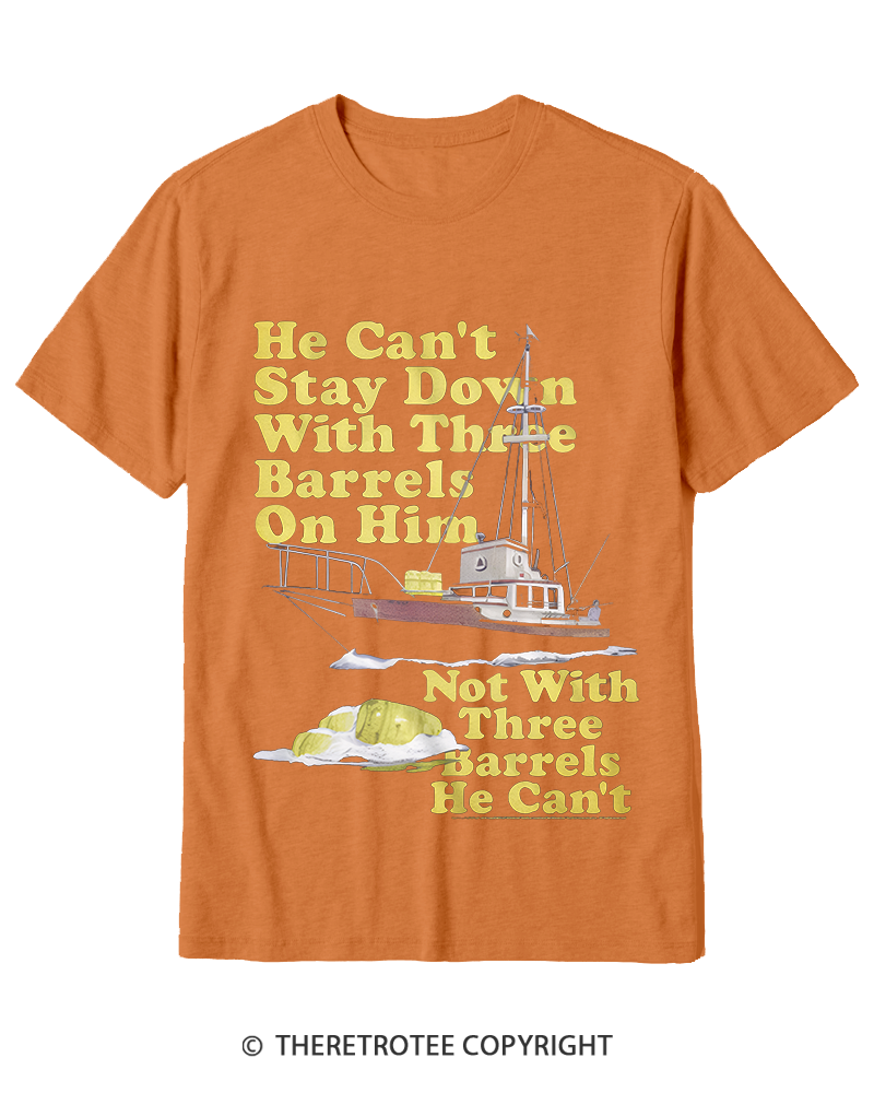 TheRetroTee He Can’t Stay Down Cotton T-Shirt