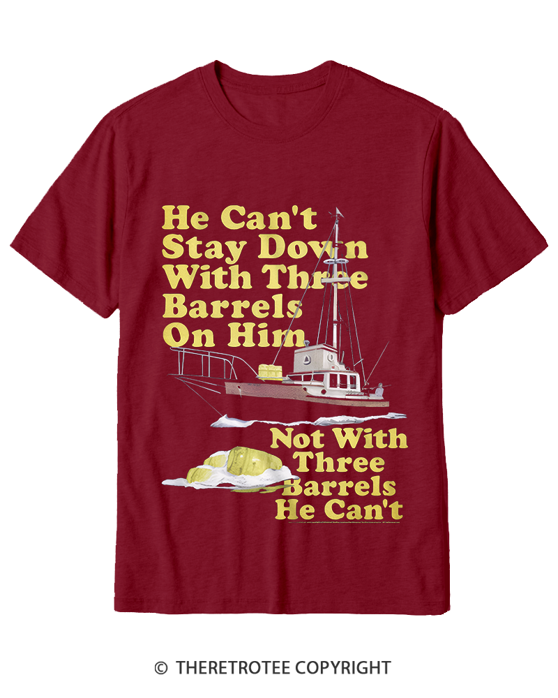 TheRetroTee He Can’t Stay Down Cotton T-Shirt