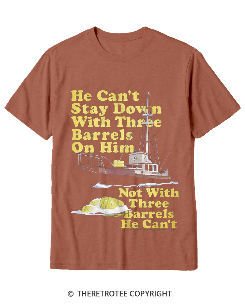 TheRetroTee He Can’t Stay Down Cotton T-Shirt