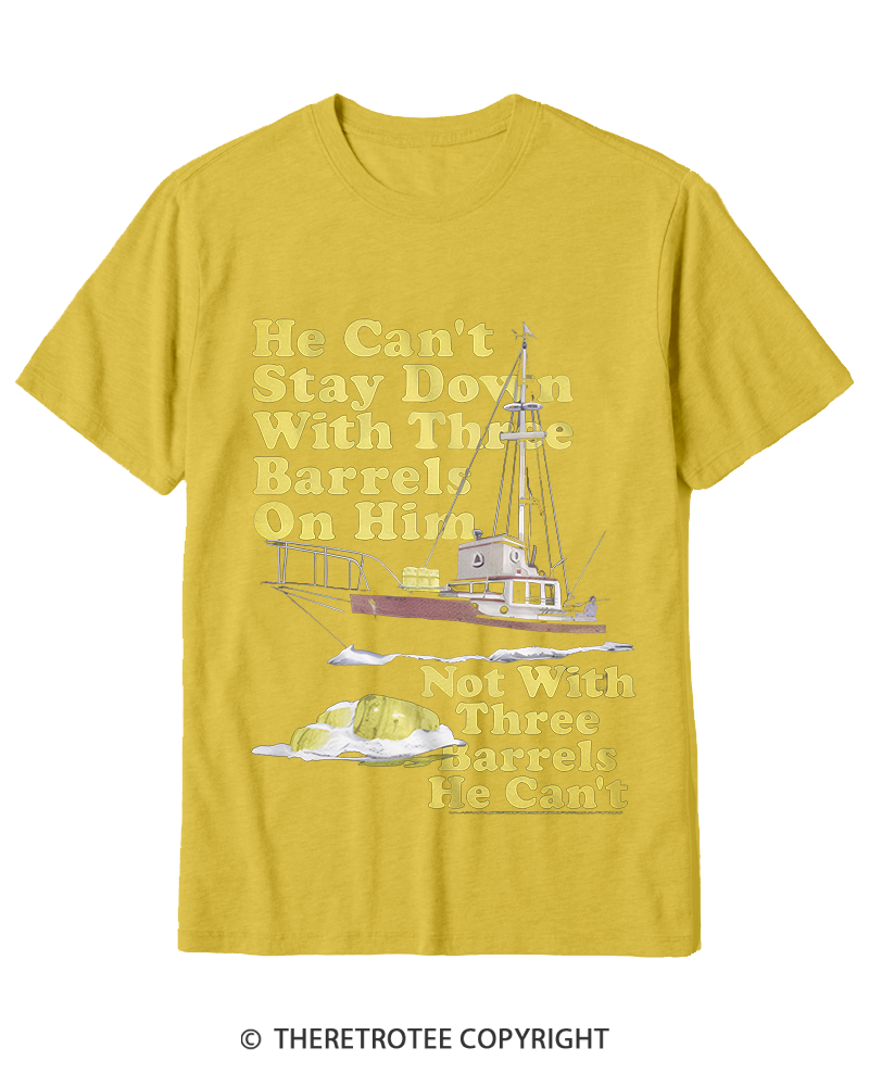 TheRetroTee He Can’t Stay Down Cotton T-Shirt
