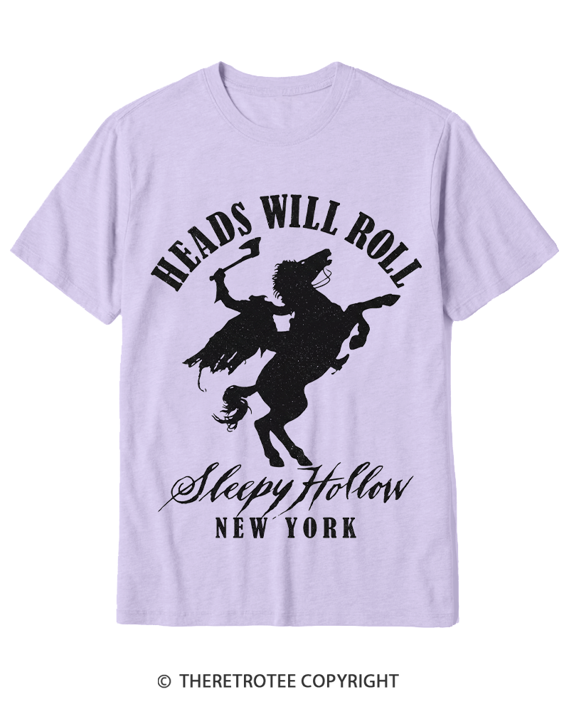 TheRetroTee Heads Will Roll 1990s Cotton T-Shirt