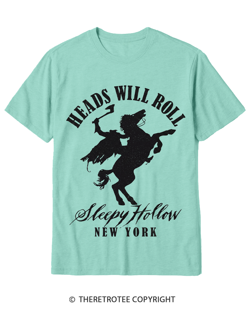 TheRetroTee Heads Will Roll 1990s Cotton T-Shirt