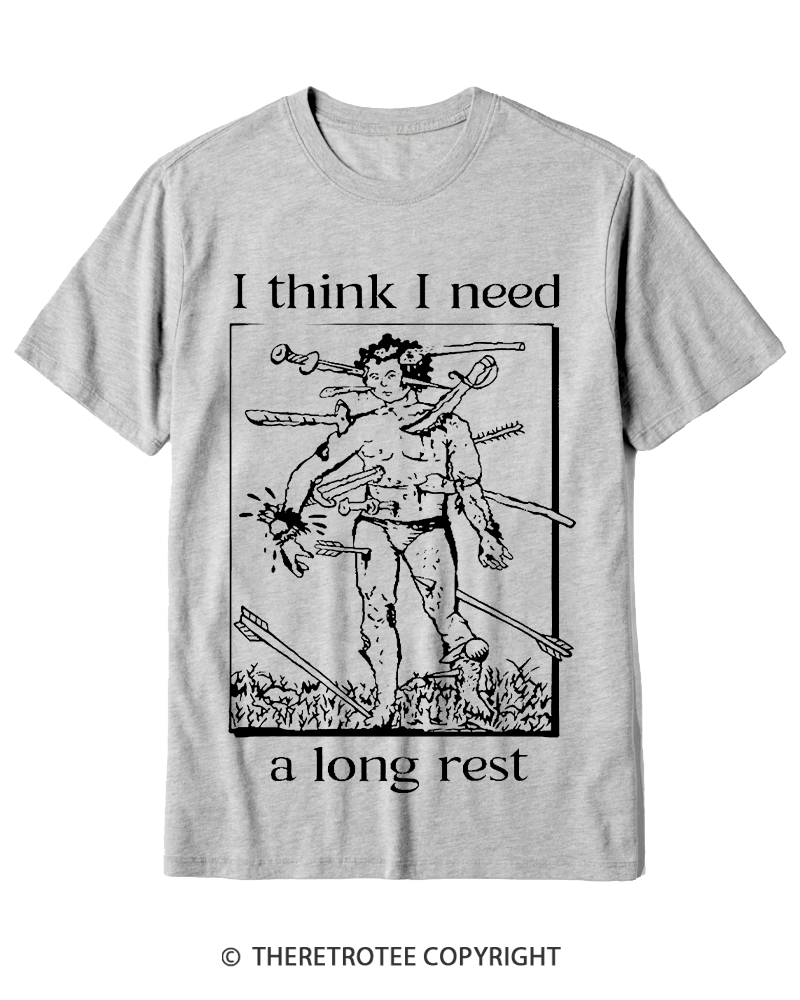 TheRetroTee I Think I Need A Long Rest Cotton T-Shirt