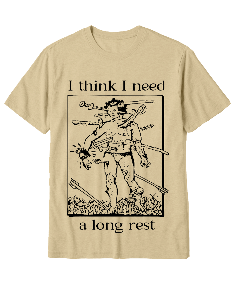 TheRetroTee I Think I Need A Long Rest Cotton T-Shirt