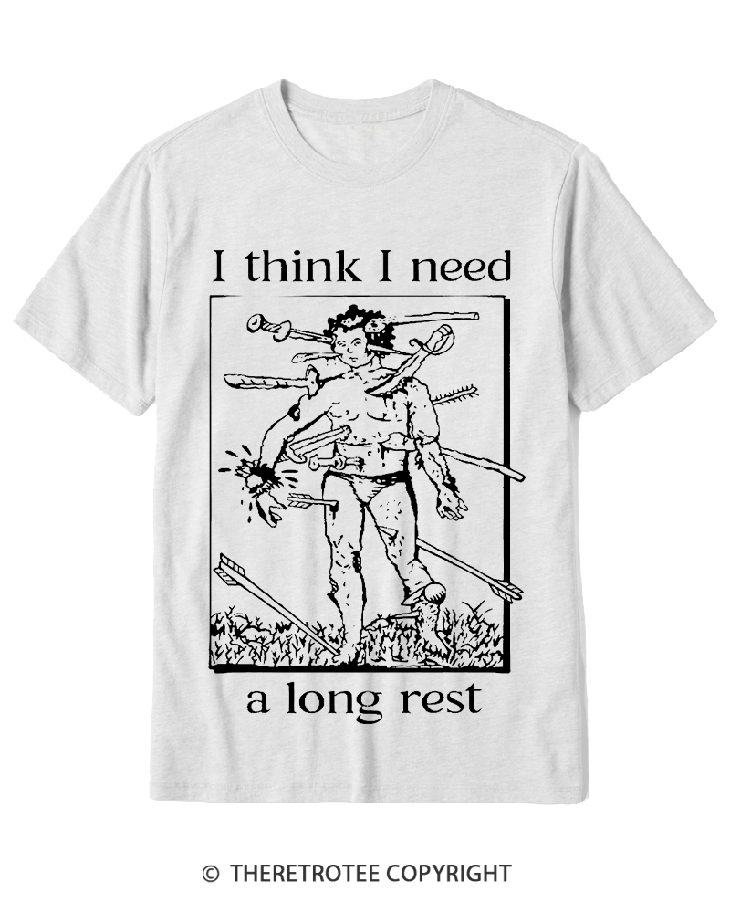 TheRetroTee I Think I Need A Long Rest Cotton T-Shirt