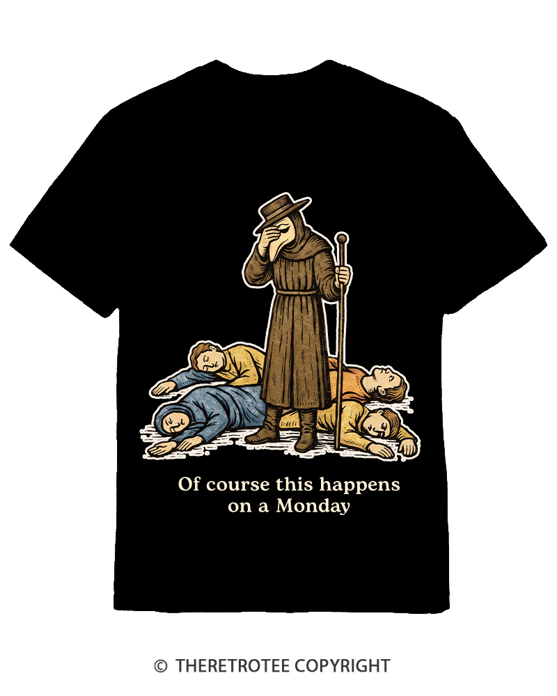 TheRetroTee It's Fine Everything's Fine Cotton T-Shirt