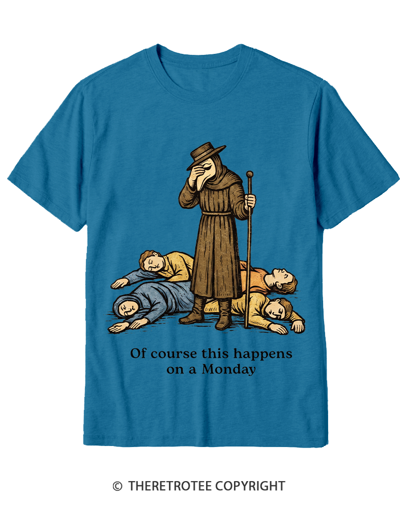 TheRetroTee It's Fine Everything's Fine Cotton T-Shirt