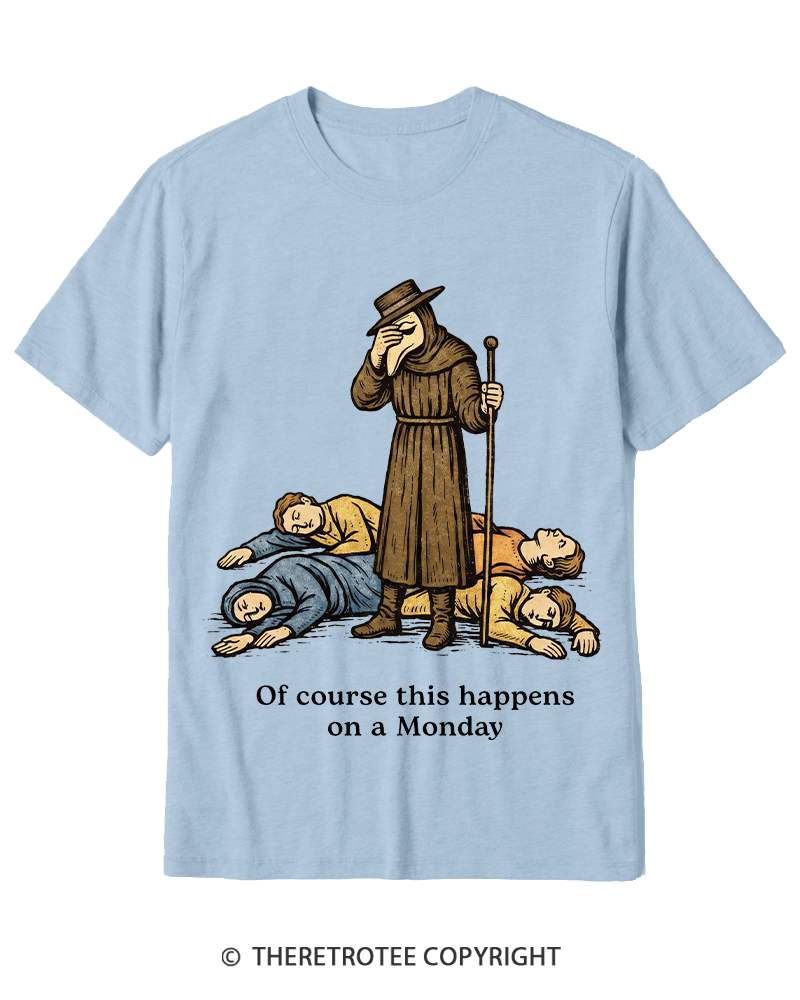 TheRetroTee It's Fine Everything's Fine Cotton T-Shirt