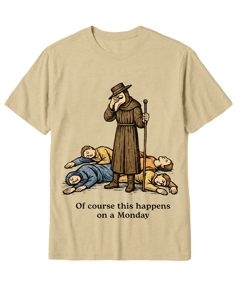 TheRetroTee It's Fine Everything's Fine Cotton T-Shirt