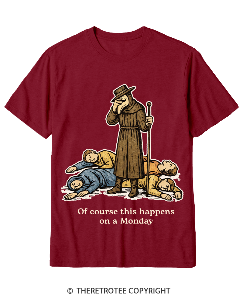 TheRetroTee It's Fine Everything's Fine Cotton T-Shirt