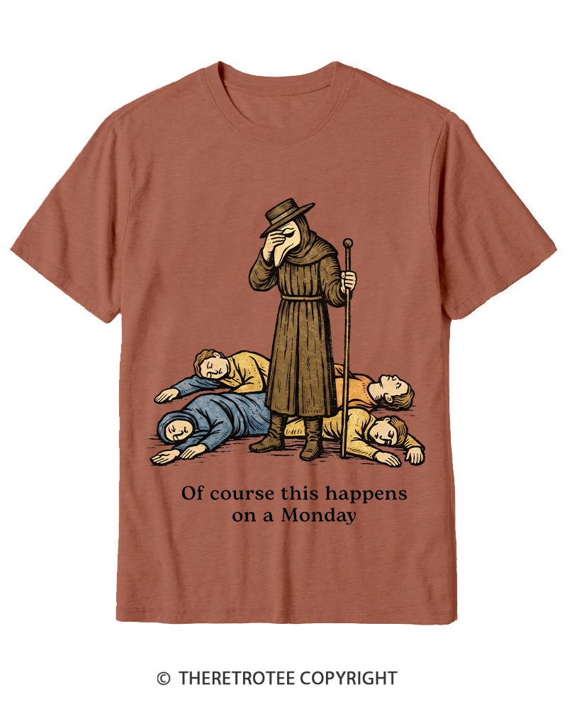 TheRetroTee It's Fine Everything's Fine Cotton T-Shirt