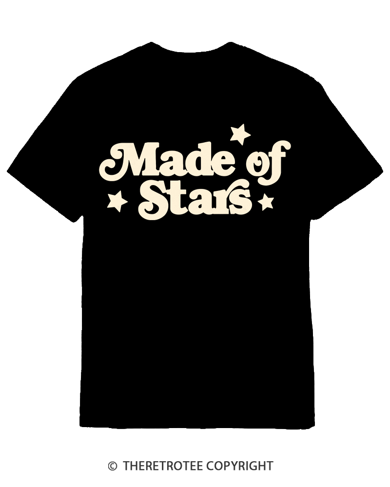 TheRetroTee Made Of Stars Cotton T-Shirt