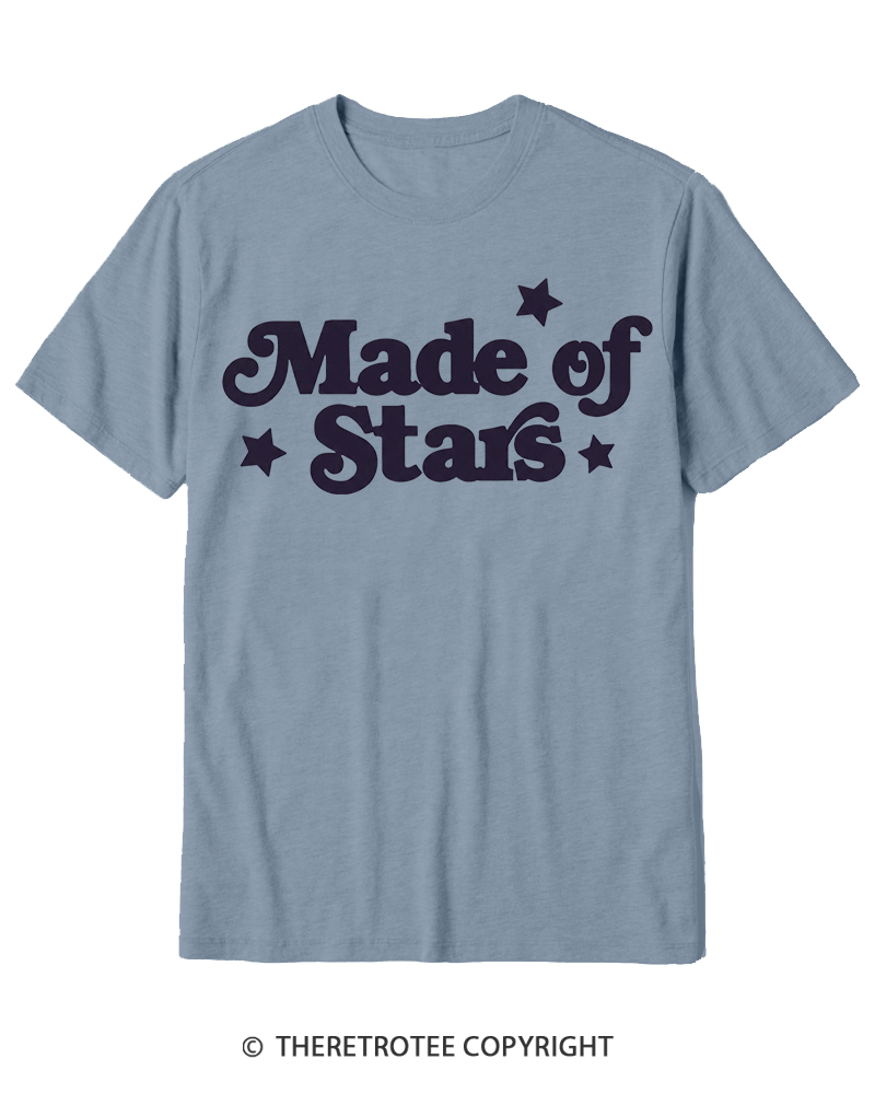 TheRetroTee Made Of Stars Cotton T-Shirt