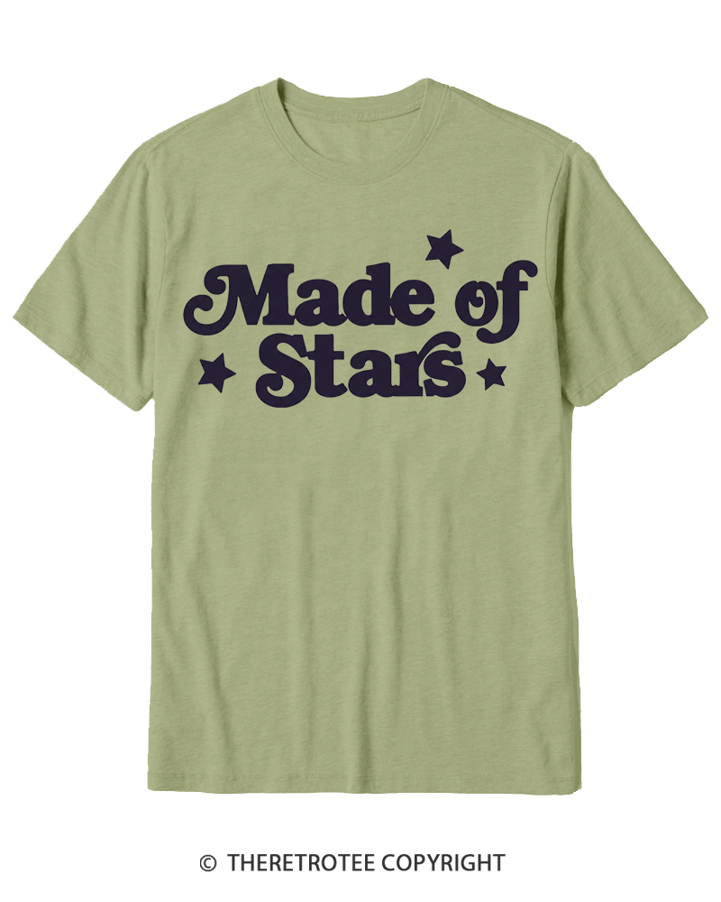 TheRetroTee Made Of Stars Cotton T-Shirt