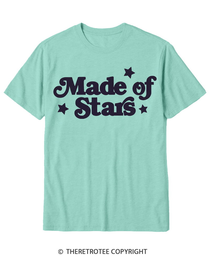 TheRetroTee Made Of Stars Cotton T-Shirt