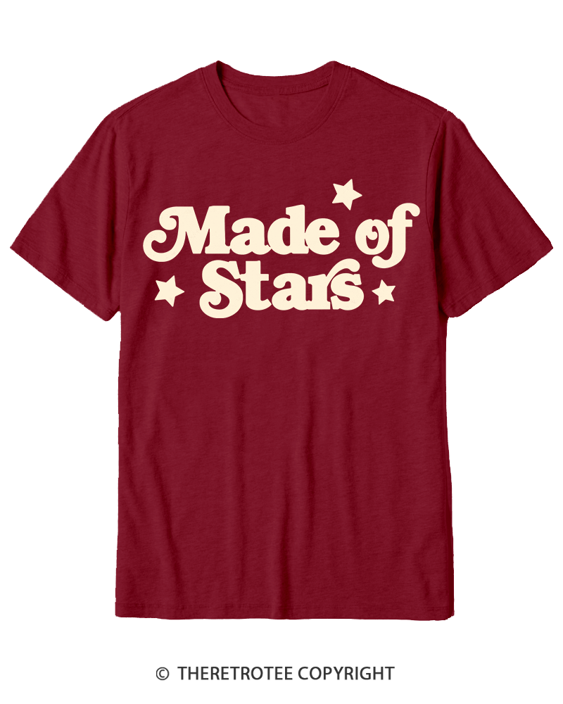 TheRetroTee Made Of Stars Cotton T-Shirt