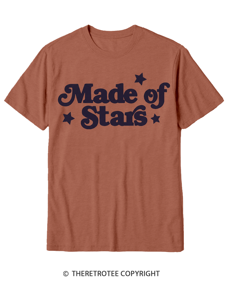 TheRetroTee Made Of Stars Cotton T-Shirt