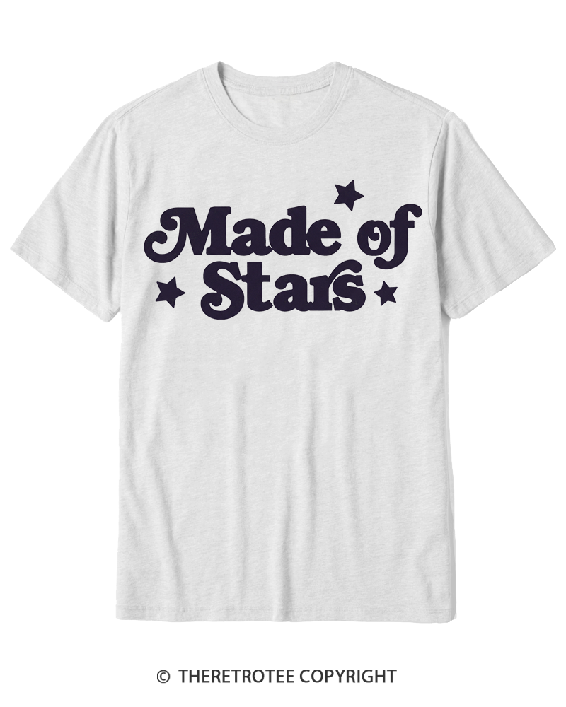 TheRetroTee Made Of Stars Cotton T-Shirt