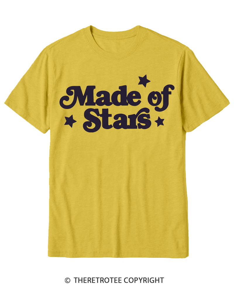 TheRetroTee Made Of Stars Cotton T-Shirt