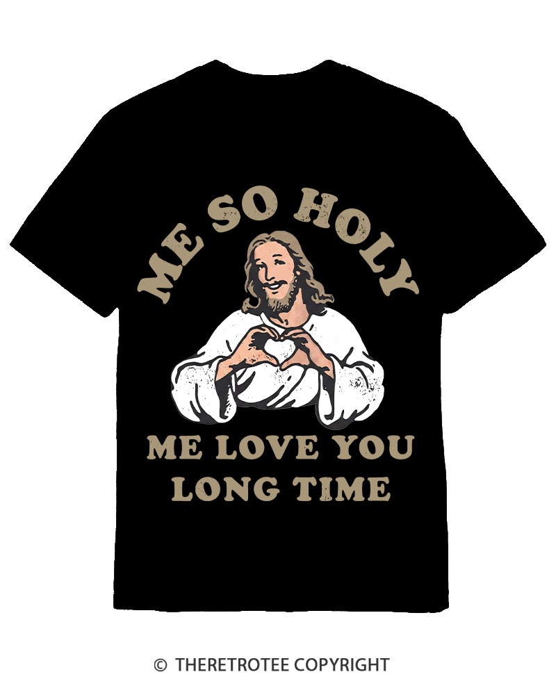 TheRetroTee Me So Holy Vintage Cotton T-Shirt